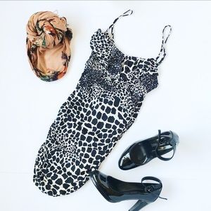 Forever 21 Leopard Print Body Con Dress